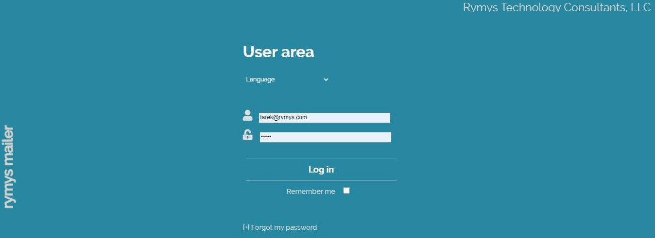 a screen shot of a user login screen.